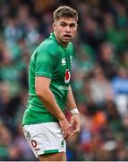 12 November 2022; Jack Crowley of Ireland during the Bank of Ireland Nations Series match between Ireland and Fiji at the Aviva Stadium in Dublin. Photo by Brendan Moran/Sportsfile