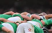 12 November 2022; A general view of players bind in a scrum during the Bank of Ireland Nations Series match between Ireland and Fiji at the Aviva Stadium in Dublin. Photo by Brendan Moran/Sportsfile