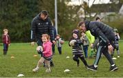 13 November 2022; Action during a Dundalk RFC Minis training session at Dundalk RFC in Dundalk, Louth. Photo by Ramsey Cardy/Sportsfile