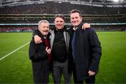 13 November 2022; Members of the 1996 & 1997 FAI Cup winning Shelbourne teams during the Extra.ie FAI Cup Final match between Derry City and Shelbourne at Aviva Stadium in Dublin. Photo by Stephen McCarthy/Sportsfile