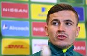 15 November 2022; Josh Cullen during a Republic of Ireland media conference at the FAI headquarters in Abbotstown, Dublin. Photo by Seb Daly/Sportsfile