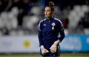 15 November 2022; Northern Ireland goalkeeper Shannon Turner during the International friendly match between Northern Ireland and Italy at Seaview in Belfast. Photo by Ramsey Cardy/Sportsfile