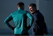 16 November 2022; Manager Stephen Kenny, right, and Matt Doherty during a Republic of Ireland training session at the FAI National Training Centre in Abbotstown, Dublin. Photo by Seb Daly/Sportsfile