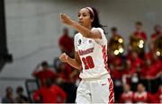 18 November 2022; Zarla Shazer of Marist Red Foxes during the 2022 MAAC/ASUN Dublin Basketball Challenge match between Marist Red Foxes and Eastern Kentucky Colonelss at National Basketball Arena in Dublin. Photo by David Fitzgerald/Sportsfile