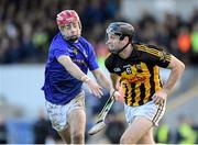 20 November 2022; Jack Browne of Ballyea in action against William Buckley of St Finbarr’s during the AIB Munster GAA Hurling Senior Club Championship Semi-Final match between Ballyea and St Finbarr's at Cusack Park in Ennis, Clare. Photo by Daire Brennan/Sportsfile