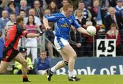 30 May 2004; Dermot McCabe, Cavan, in action against Alan Molloy, Down. Bank of Ireland Ulster Senior Football Championship Replay, Cavan v Down, Kingspan Breffni Park, Co. Cavan. Picture credit; Matt Browne / SPORTSFILE