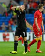 14 August 2013; Shane Long, Republic of Ireland, reacts after a miss. International Friendly, Wales v Republic of Ireland, Cardiff City Stadium, Cardiff, Wales. Picture credit: David Maher / SPORTSFILE