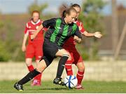 17 August 2013; Lauren Kelly, Peamount United, in action against Jessica Darby, Shelbourne. FAI Umbro U14 Women's Cup Final, Peamount United v Shelbourne, Oscar Traynor Centre, Coolock, Dublin. Picture credit: Pat Murphy / SPORTSFILE