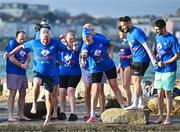 10 December 2022; People get freezin’ for a reason to support Special Olympics Ireland as the organisation raises funds to send over 70 athletes to the World Games in Berlin 2023 during the Special Olympics Ireland Polar Plunge at Sandycove Beach in Dublin. Photo by Eóin Noonan/Sportsfile
