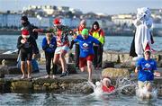 10 December 2022; People get freezin’ for a reason to support Special Olympics Ireland as the organisation raises funds to send over 70 athletes to the World Games in Berlin 2023. Swimmers during the Special Olympics Ireland Polar Plunge at Sandycove Beach in Dublin. Photo by Eóin Noonan/Sportsfile