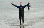 10 December 2022; People get freezin’ for a reason to support Special Olympics Ireland as the organisation raises funds to send over 70 athletes to the World Games in Berlin 2023. Daniel Tippins during the Special Olympics Ireland Polar Plunge at Clogherhead Beach in Louth. Photo by Ramsey Cardy/Sportsfile