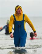 10 December 2022; People get freezin’ for a reason to support Special Olympics Ireland as the organisation raises funds to send over 70 athletes to the World Games in Berlin 2023. Volunteers during the Special Olympics Ireland Polar Plunge at Clogherhead Beach in Louth. Photo by Ramsey Cardy/Sportsfile