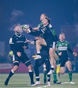 10 December 2022; Adam Radwan of Newcastle Falcons in action against Diarmuid Kilgallen of Connacht during the EPCR Challenge Cup Pool A Round 1 match between Connacht and Newcastle Falcons at The Sportsground in Galway. Photo by Seb Daly/Sportsfile