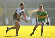 11 December 2022; Ryan Johnston of Kilcoo and Conleth McGuckian of Glen during the AIB Ulster GAA Football Senior Club Championship Final match between Glen Watty Graham's of Derry and Kilcoo of Down at the Athletics Grounds in Armagh. Photo by Ben McShane/Sportsfile