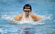 15 December 2022; Darragh Greene of NCD competing in the heats of the Men's 100m breaststroke during day one of the Irish National Winter Swimming Championships 2022 at the National Aquatic Centre, on the Sport Ireland Campus, in Dublin. Photo by David Fitzgerald/Sportsfile