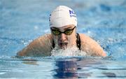 15 December 2022; Ellen Keane of NAC competes in the heats of the Women's 100m breaststroke during day one of the Irish National Winter Swimming Championships 2022 at the National Aquatic Centre, on the Sport Ireland Campus, in Dublin. Photo by David Fitzgerald/Sportsfile