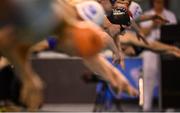 15 December 2022; Jack Cassin of Dolphin SC competing in the Men's 100m freestyle final during day one of the Irish National Winter Swimming Championships 2022 at the National Aquatic Centre, on the Sport Ireland Campus, in Dublin. Photo by David Fitzgerald/Sportsfile