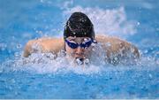 16 December 2022; Róisín Ní Ríain of Limerick SC competes in the heats of the Women's 50m butterfly during day two of the Irish National Winter Swimming Championships 2022 at the National Aquatic Centre, on the Sport Ireland Campus, in Dublin. Photo by David Fitzgerald/Sportsfile