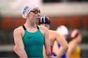 16 December 2022; Ellen Keane of NAC before competing in the heats of the Women's 50m butterfly during day two of the Irish National Winter Swimming Championships 2022 at the National Aquatic Centre, on the Sport Ireland Campus, in Dublin. Photo by David Fitzgerald/Sportsfile