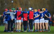 8 January 2023; Laois players and staff before the Walsh Cup Group 2 Round 1 match between Laois and Wexford at St Fintan's GAA Grounds in Mountrath, Laois. Photo by Seb Daly/Sportsfile