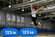 11 January 2023; Long jumper Ruby Millet of St Abbans AC, Laois, in attendance during the 123.ie National Junior and U23 Indoor Championships media day at the National Indoor Arena in Dublin. Photo by Sam Barnes/Sportsfile