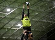 11 January 2023; Molly Boyne during a Leinster Rugby women's training session at the IRFU High Performance Centre at the Sport Ireland Campus in Dublin. Photo by Harry Murphy/Sportsfile