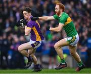 22 January 2023; Dara Mullin of Kilmacud Crokes in action against Conor Glass of Watty Graham's Glen during the AIB GAA Football All-Ireland Senior Club Championship Final match between Watty Graham's Glen of Derry and Kilmacud Crokes of Dublin at Croke Park in Dublin. Photo by Piaras Ó Mídheach/Sportsfile