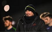 25 January 2023; Queen's University Belfast manager Conor Deegan during the HE GAA Sigerson Cup Round 3 match between University College Cork and Queen's University Belfast at the GAA National Games Development Centre in Abbotstown, Dublin. Photo by Piaras Ó Mídheach/Sportsfile