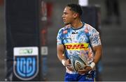 27 January 2023; Herschel Jantjies of DHL Stormers before the United Rugby Championship match between Ulster and DHL Stormers at Kingspan Stadium in Belfast. Photo by Ramsey Cardy/Sportsfile