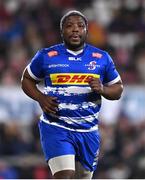 27 January 2023; Scarra Ntubeni of DHL Stormers during the United Rugby Championship match between Ulster and DHL Stormers at Kingspan Stadium in Belfast. Photo by Ramsey Cardy/Sportsfile