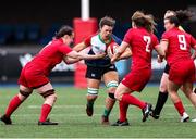 29 January 2023; Maeve Og O’Leary of Combined Provinces XV looks for an opening during the Celtic Challenge 2023 match between Welsh Development XV and Combined Provinces XV at Cardiff Arms Park in Cardiff, Wales. Photo by Gareth Everett/Sportsfile