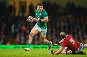 4 February 2023; Dan Sheehan of Ireland breaks away from Alun Wyn Jones of Wales during the Guinness Six Nations Rugby Championship match between Wales and Ireland at Principality Stadium in Cardiff, Wales. Photo by Brendan Moran/Sportsfile