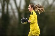 4 February 2023; Cork City goalkeeper Abby McCarthy during the pre-season friendly match between Cork City and Shamrock Rovers at Charleville Community Sports Complex in Cork. Photo by Eóin Noonan/Sportsfile