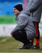 5 February 2023; Cork Youth League manager Brian Newman during the FAI Youth Inter-League Cup Final 2023 match between Galway District League and Cork Youth League at Eamonn Deacy Park in Galway. Photo by Tyler Miller/Sportsfile