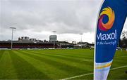 10 February 2023; A general view of Maxol branding before the Maxol Irish Universities Rugby Union Student International match between Ireland and France at the Mardyke in Cork. Photo by Eóin Noonan/Sportsfile