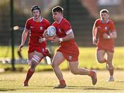 3 February 2023; Ruben Maguire of Catholic University School Roscrea during the Bank of Ireland Leinster Rugby Schools Senior Cup First Round match between Cistercian College Roscrea and Catholic University School at Terenure College RFC in Dublin. Photo by Piaras Ó Mídheach/Sportsfile