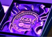 10 February 2023; A general view of the local journalist award before the 2023 LGFA National Volunteer of the Year Awards at Croke Park in Dublin. Photo by Piaras Ó Mídheach/Sportsfile
