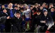 11 February 2023; Dessie Hutchinson of Waterford poses for a picture with supporters after his side's victory in the Allianz Hurling League Division 1 Group B match between Laois and Waterford at Laois Hire O'Moore Park in Portlaoise, Laois. Photo by Piaras Ó Mídheach/Sportsfile
