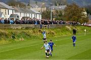 12 February 2023; A general view of action during the FAI Junior Cup 6th Round match between Buncrana Hearts and Salthill Devon at Castle Park in Buncrana, Donegal. Photo by Ramsey Cardy/Sportsfile