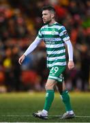 10 February 2023; Jack Byrne of Shamrock Rovers during the FAI President's Cup match between Derry City and Shamrock Rovers at the Ryan McBride Brandywell Stadium in Derry. Photo by Stephen McCarthy/Sportsfile