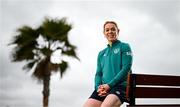 14 February 2023; Aoife Mannion poses for a portrait during a Republic of Ireland women training camp in Marbella, Spain. Photo by Stephen McCarthy/Sportsfile