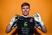 15 February 2023; Darragh Burke poses for a portrait during a Cobh Ramblers squad portrait session at Lotamore Park in Mayfield, Cork. Photo by Eóin Noonan/Sportsfile