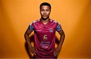15 February 2023; Adrien Thibaut poses for a portrait during a Cobh Ramblers squad portrait session at Lotamore Park in Mayfield, Cork. Photo by Eóin Noonan/Sportsfile