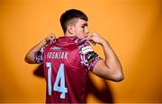 15 February 2023; David Bosnjak poses for a portrait during a Cobh Ramblers squad portrait session at Lotamore Park in Mayfield, Cork. Photo by Eóin Noonan/Sportsfile