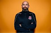 15 February 2023; Goalkeeping coach Noel Cantwell poses for a portrait during a Cobh Ramblers squad portrait session at Lotamore Park in Mayfield, Cork. Photo by Eóin Noonan/Sportsfile