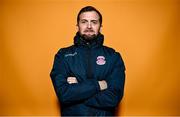 15 February 2023; Assistant manager Fran Rockett poses for a portrait during a Cobh Ramblers squad portrait session at Lotamore Park in Mayfield, Cork. Photo by Eóin Noonan/Sportsfile