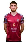 15 February 2023; Conor Drinan poses for a portrait during a Cobh Ramblers squad portrait session at Lotamore Park in Mayfield, Cork. Photo by Eóin Noonan/Sportsfile