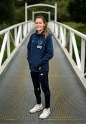 18 February 2023; Heather Payne poses for a portrait during a Republic of Ireland women training camp in Marbella, Spain. Photo by Stephen McCarthy/Sportsfile