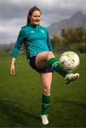 18 February 2023; Kyra Carusa during a Republic of Ireland women training session at Dama de Noche Football Center in Marbella, Spain. Photo by Stephen McCarthy/Sportsfile