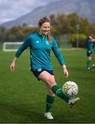 18 February 2023; Kyra Carusa during a Republic of Ireland women training session at Dama de Noche Football Center in Marbella, Spain. Photo by Stephen McCarthy/Sportsfile